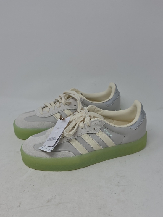 adidas Shoes - adidas Women's Sambae Platform Sneakers in Off-White and Light Green Sole Size 9